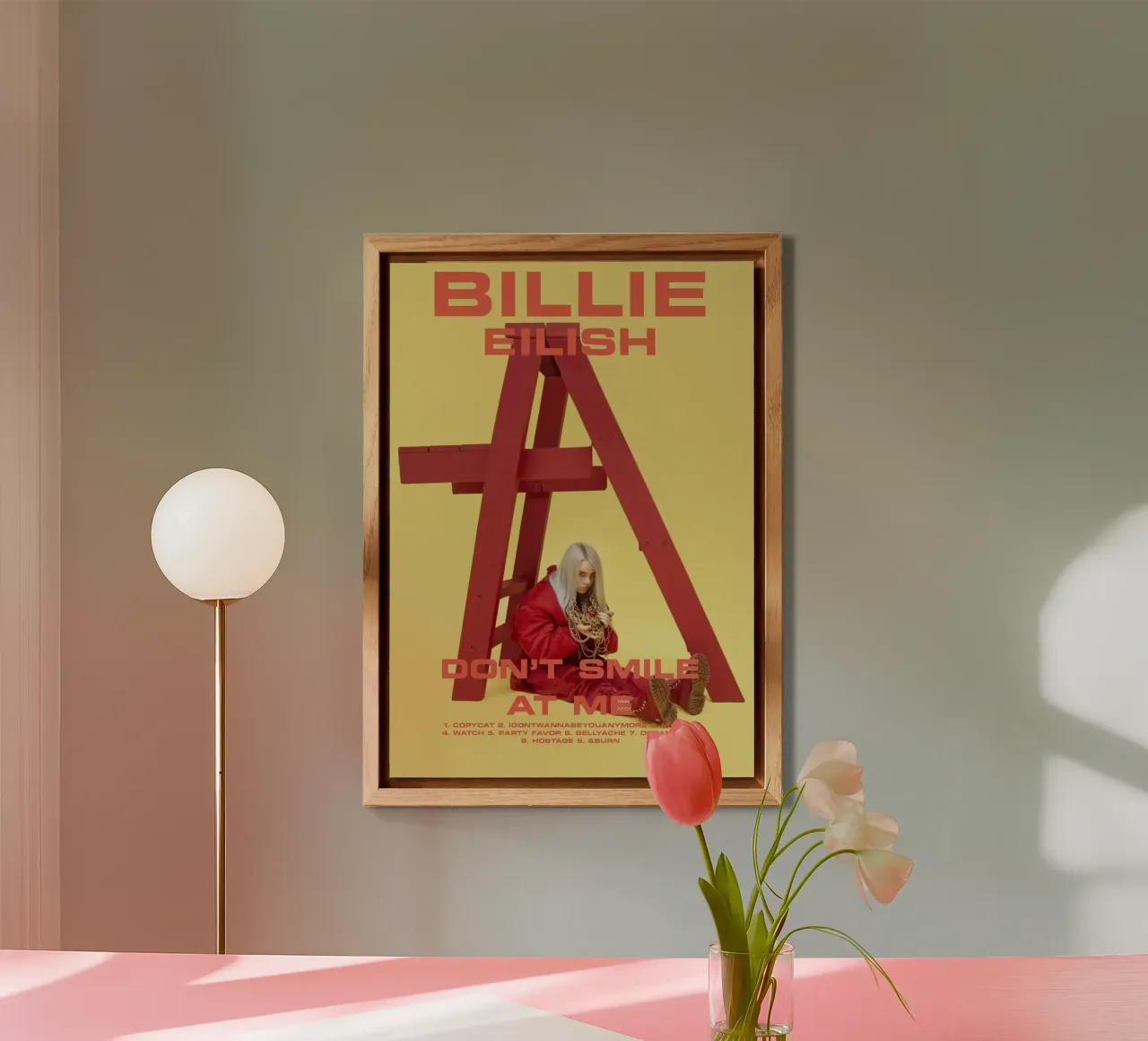 Don't Smile at Me – Billie Eilish alluminio dibond da Attaboy Dsgn