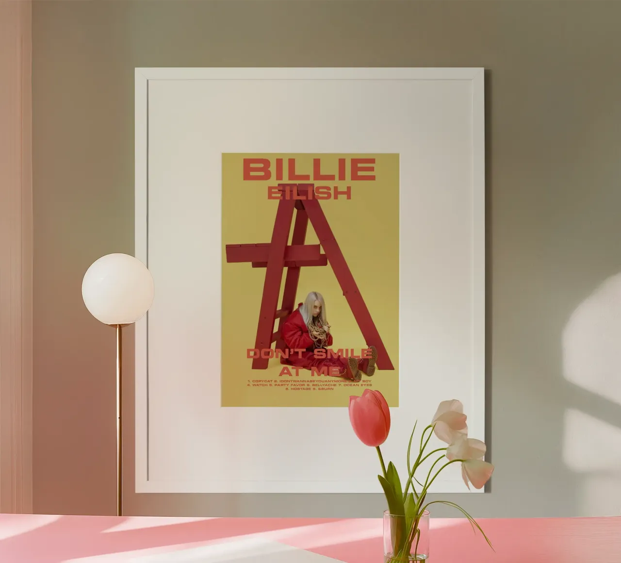 Don't Smile at Me – Billie Eilish carta hahnemühle da Attaboy Dsgn