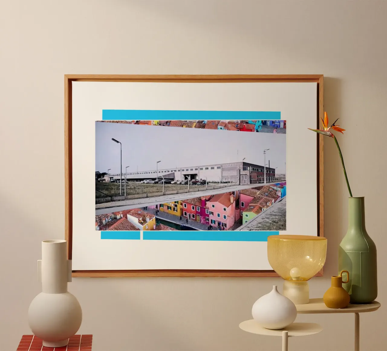 Usine canvas with Floater frame by fortrart