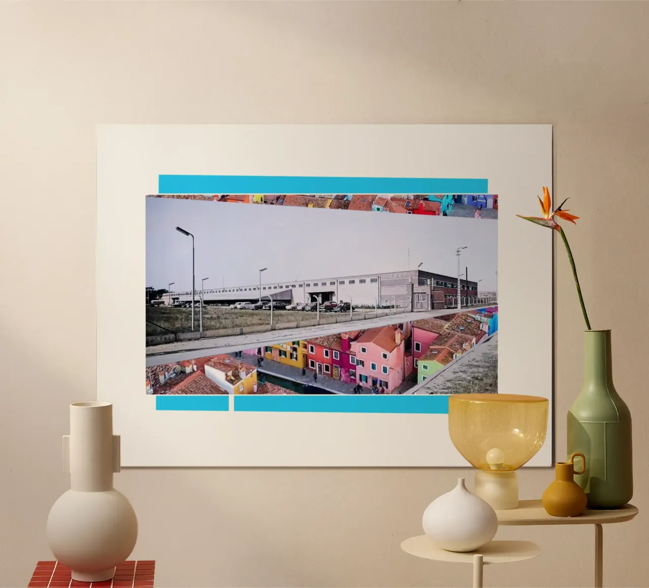 Usine poster con telaio in alluminio da fortrart