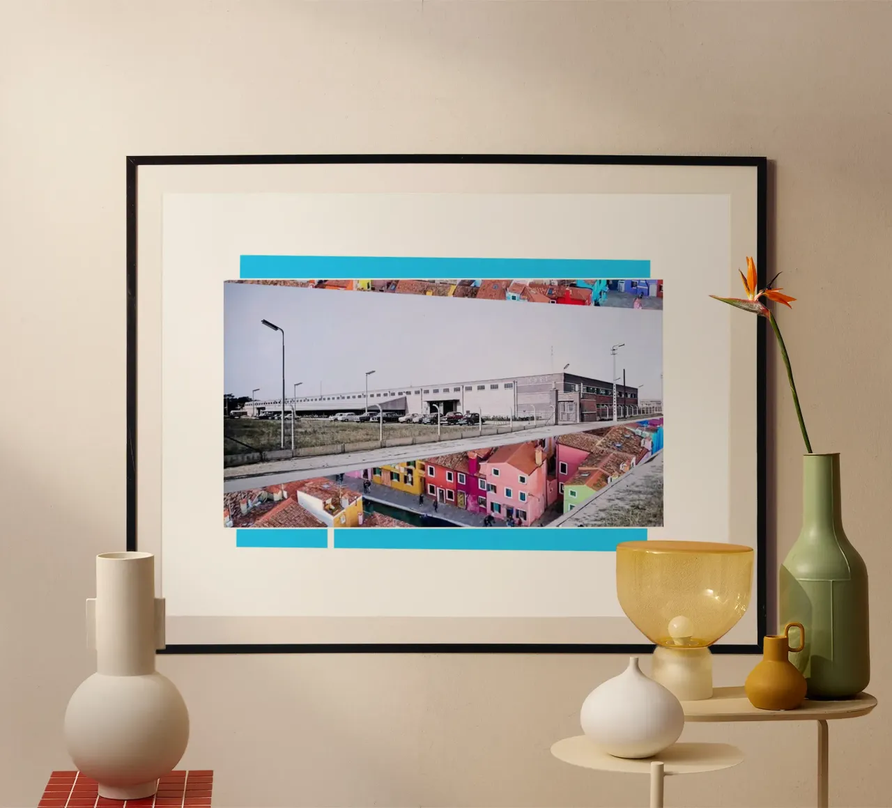 Usine poster con telaio in alluminio da fortrart