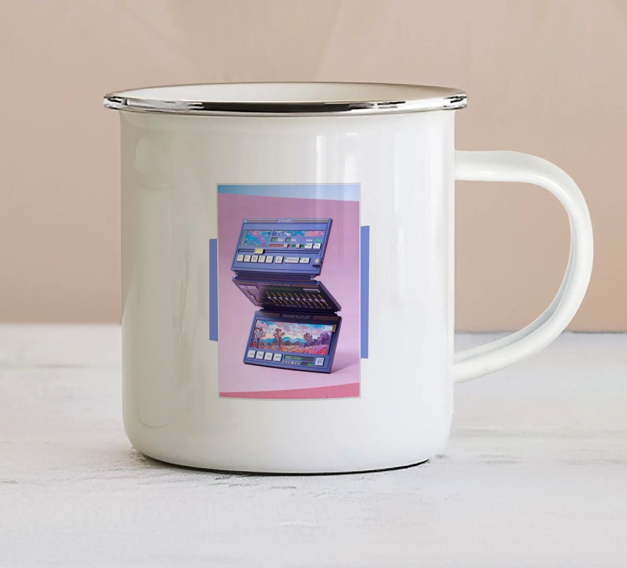 Winamp tazza in smalto da fortrart
