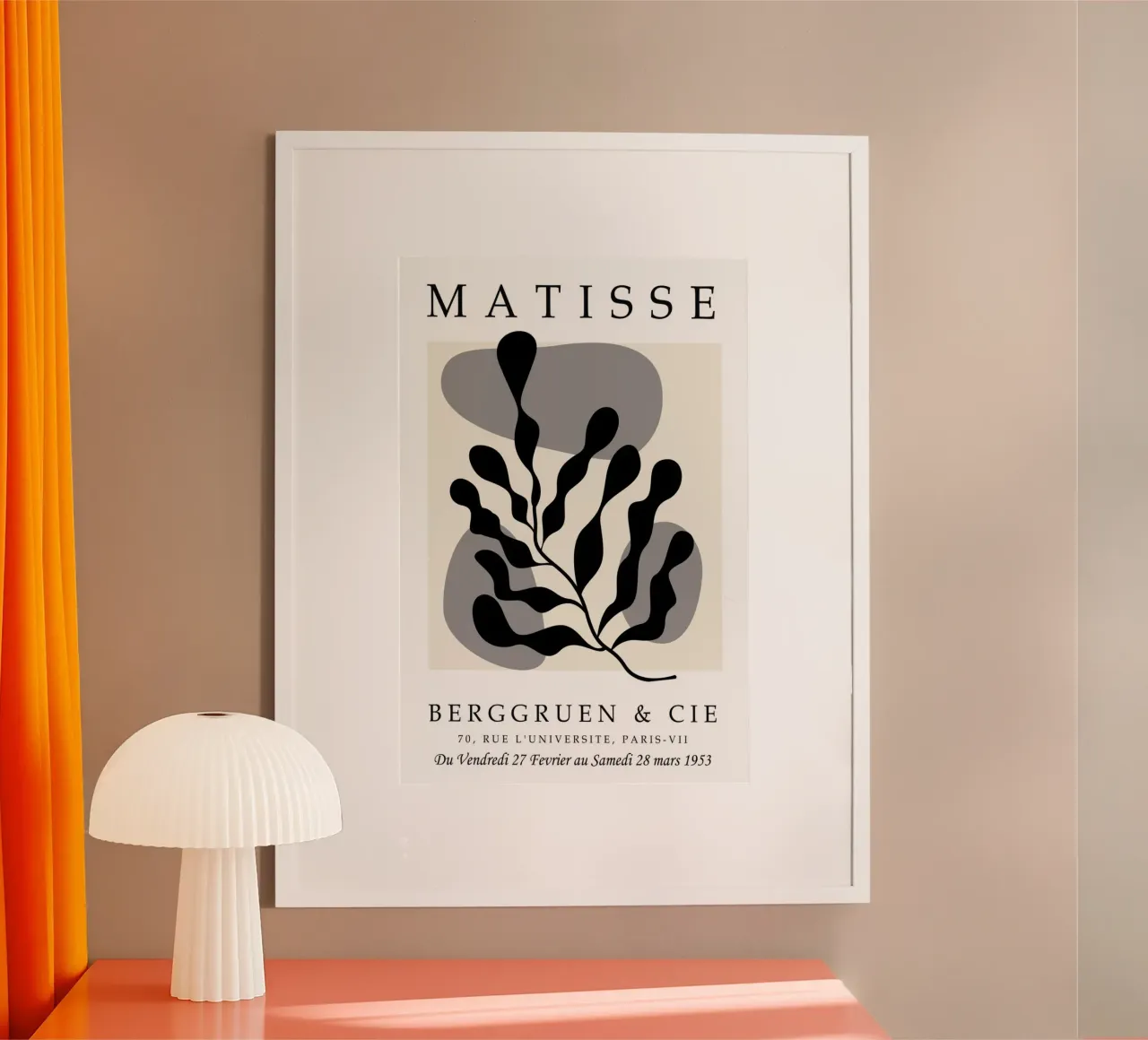 Henri Matisse poster with wooden frame by Trending Art Company