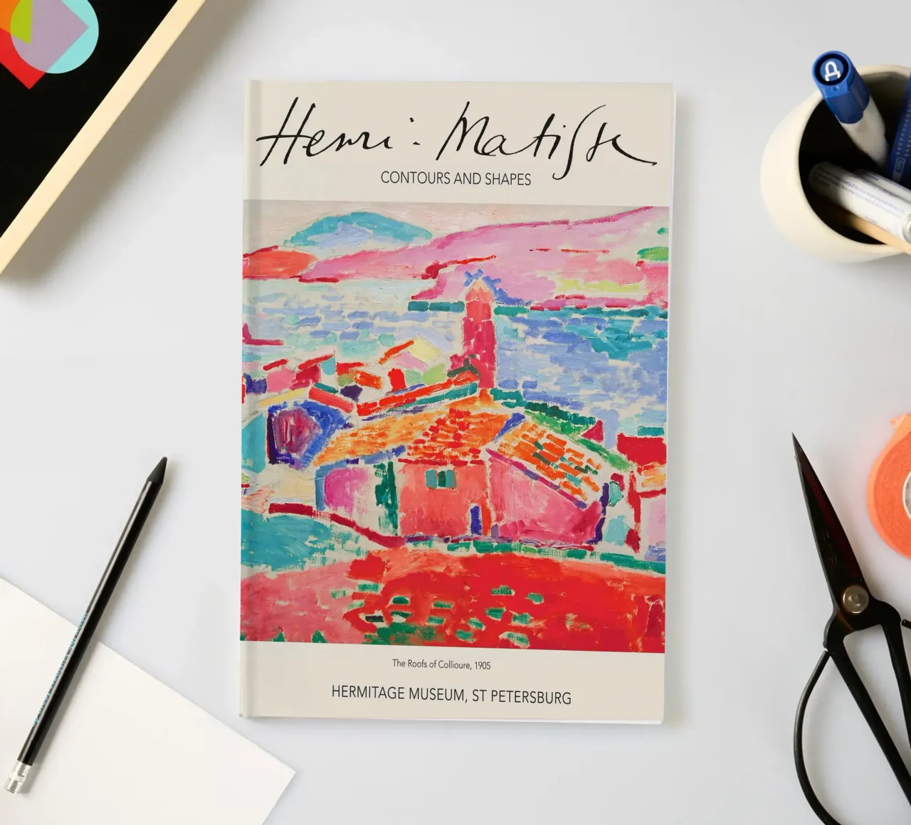 The Roofs of Collioure, 1925 print by Henri Matisse notebook by Trending Art Company