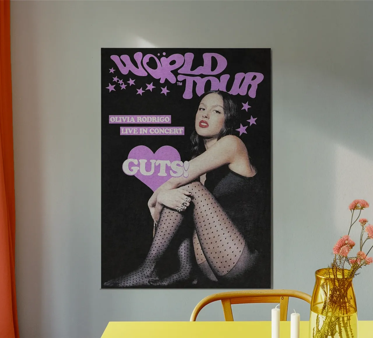GUTS – Olivia Rodrigo poster con telaio in legno da Attaboy Dsgn