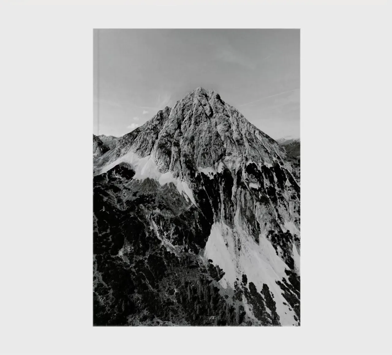 Mountain Top Bw - Edition 2 notebook by Sebastian Hilgetag