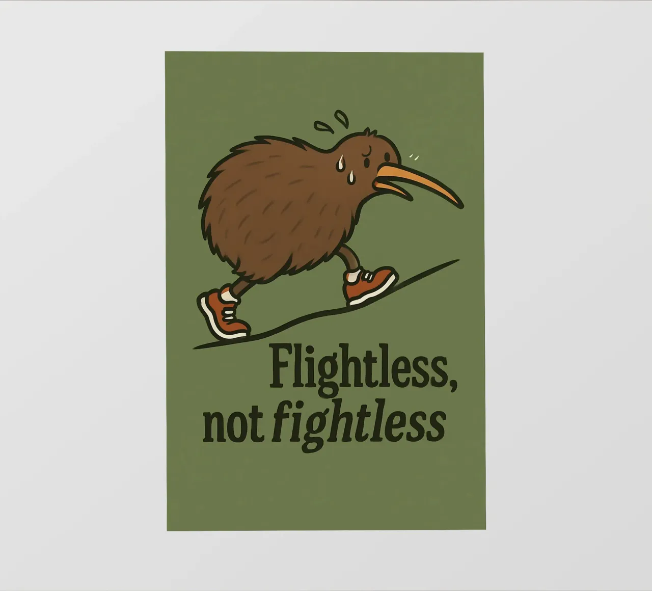 Meme divertente sull'uccello kiwi telo in pvc da Funny Humor Art