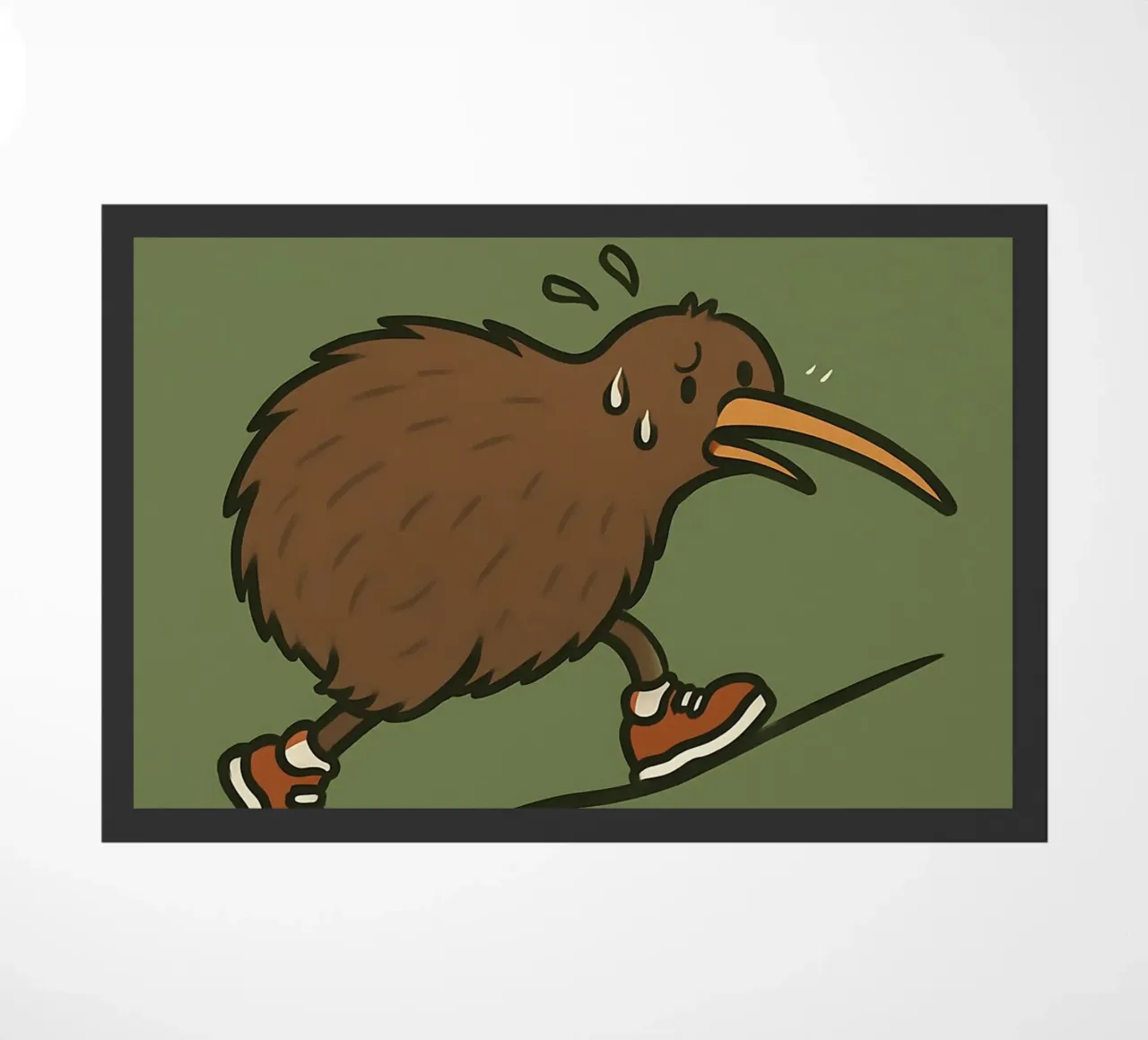 Meme divertente sull'uccello kiwi zerbino da Funny Humor Art