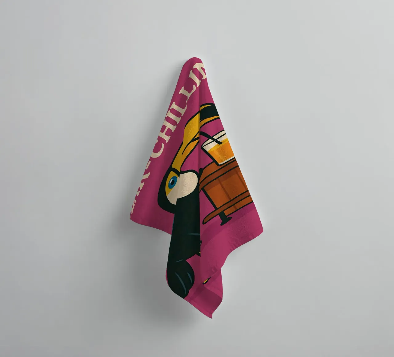 Funny Toucan Meme towel by Funny Humor Art