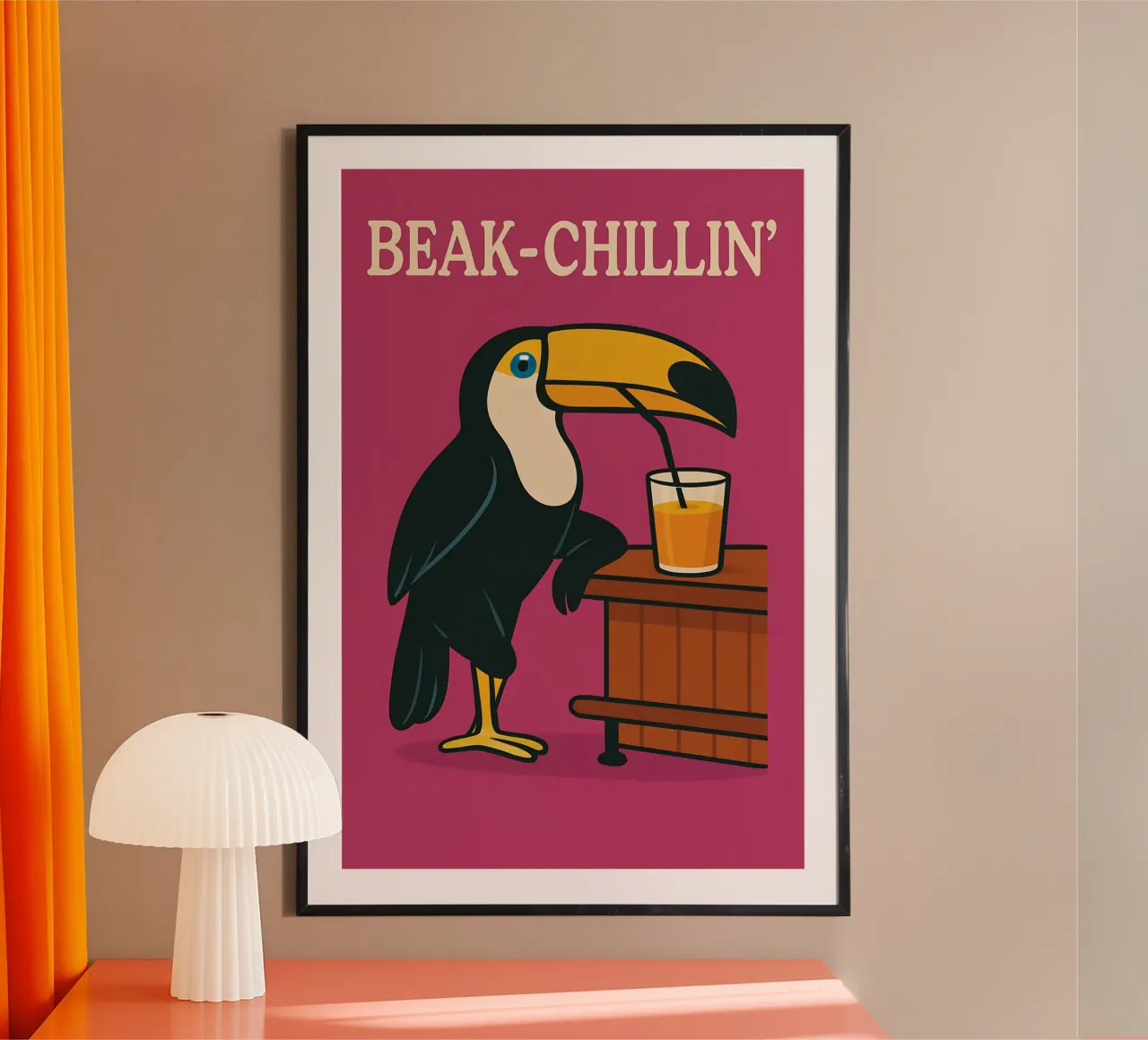 Meme divertente sul tucano carta hahnemühle da Funny Humor Art
