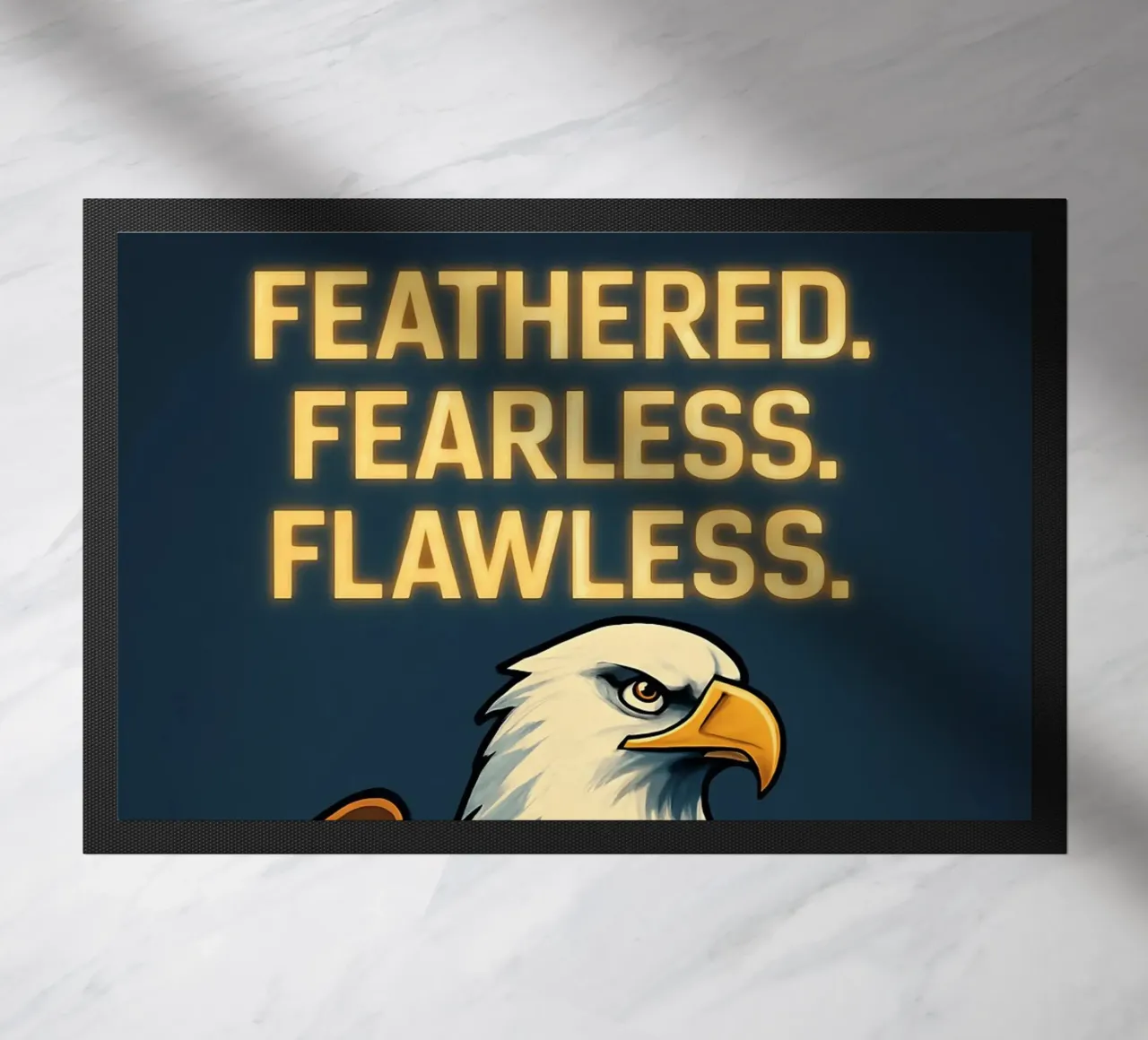 Funny Eagle Meme doormat by Funny Humor Art