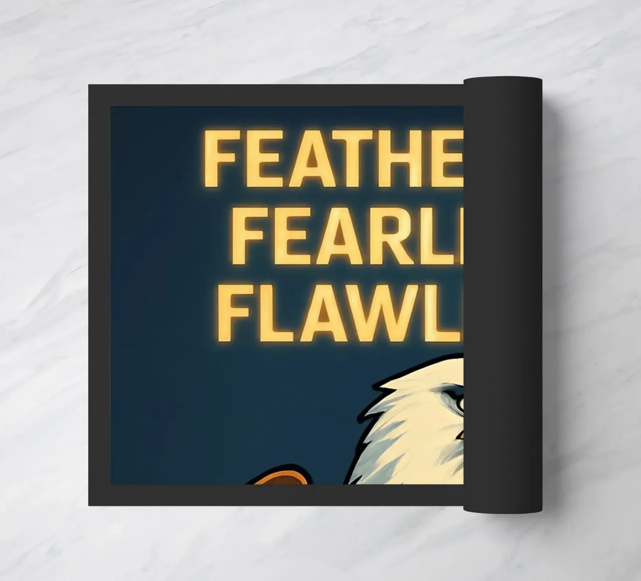 Funny Eagle Meme doormat by Funny Humor Art