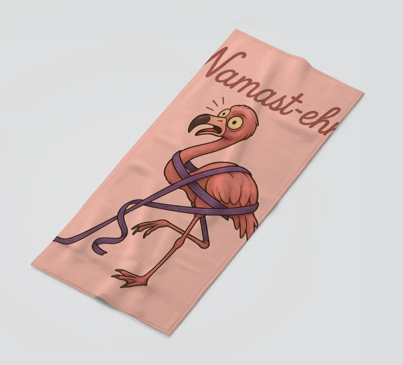 Funny Flamingo Meme telo mare da Funny Humor Art