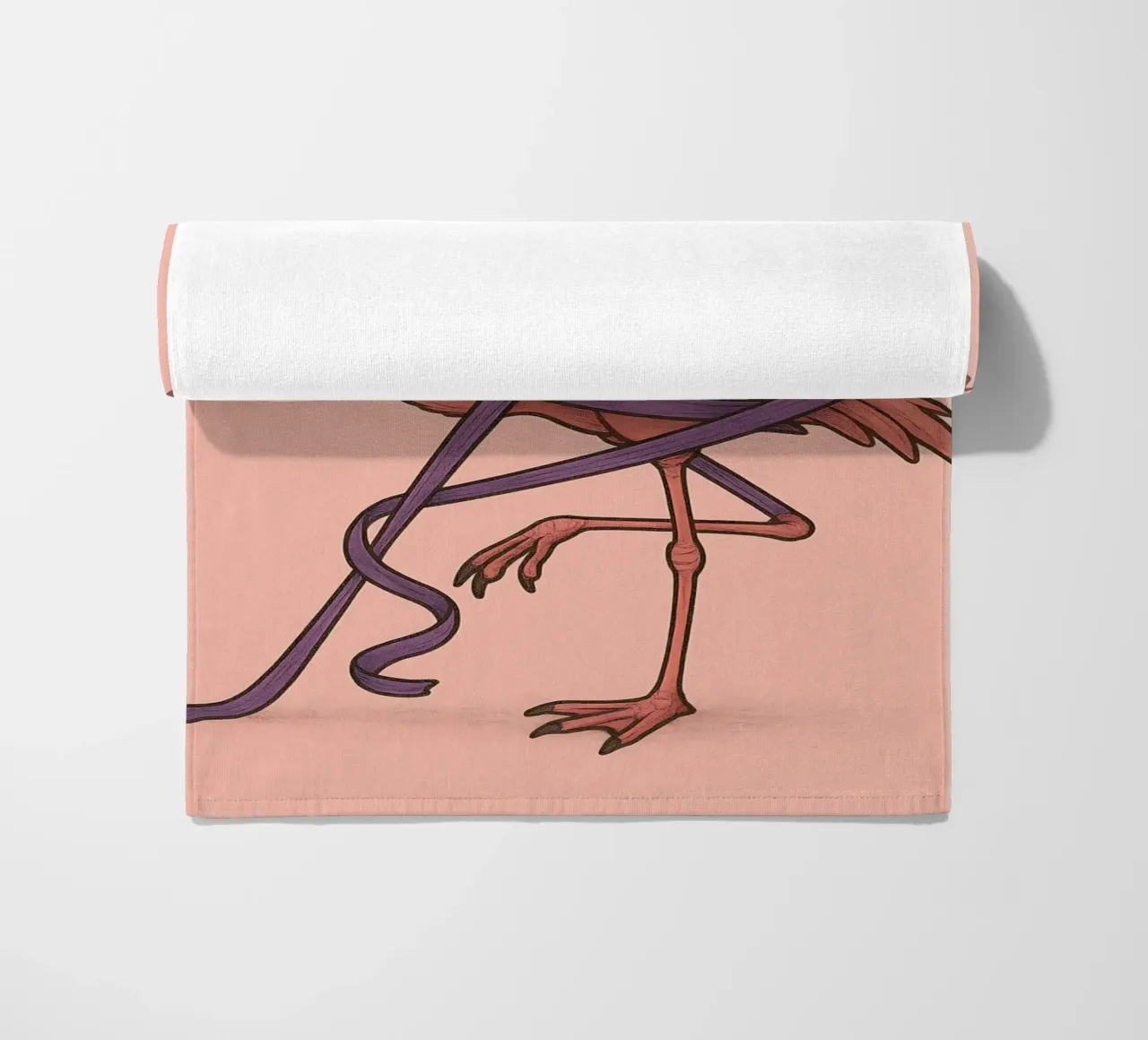 Funny Flamingo Meme telo mare da Funny Humor Art