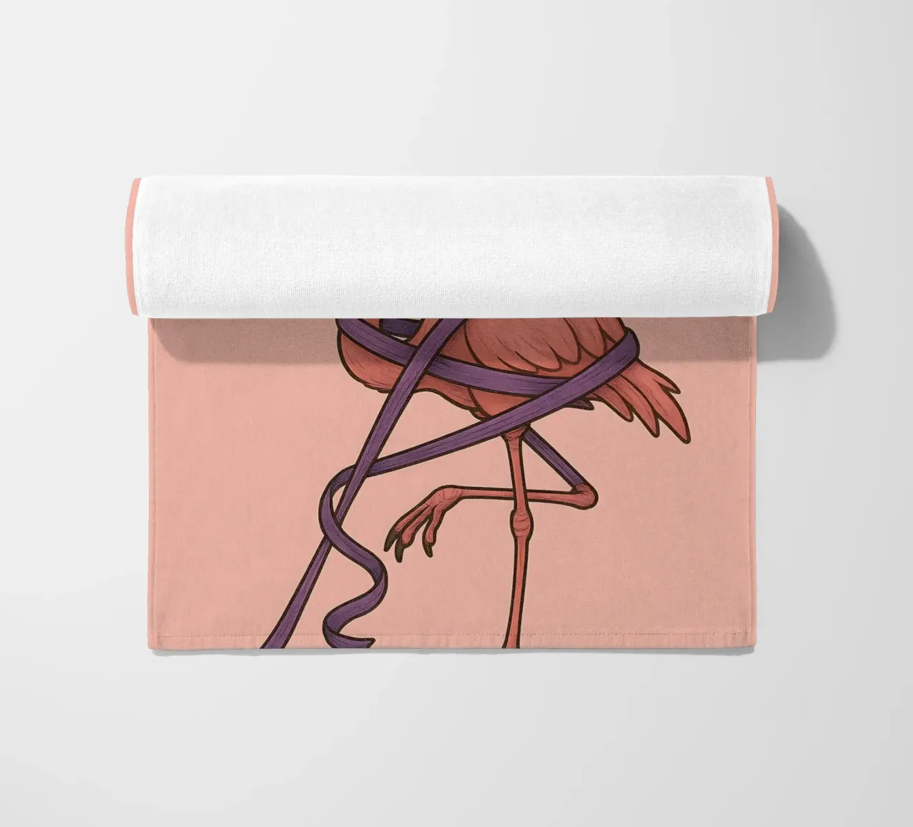 Funny Flamingo Meme telo mare da Funny Humor Art