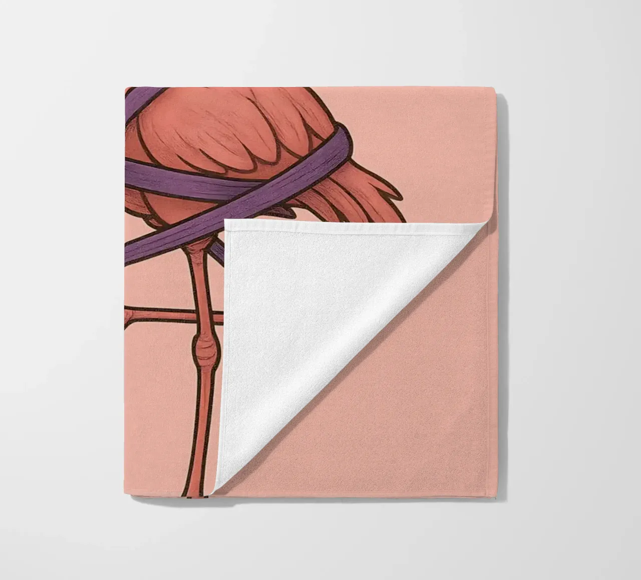 Funny Flamingo Meme telo mare da Funny Humor Art