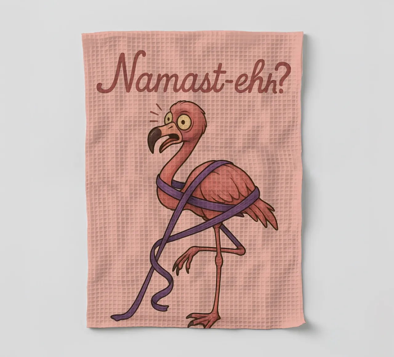 Funny Flamingo Meme canovaccio da cucina da Funny Humor Art