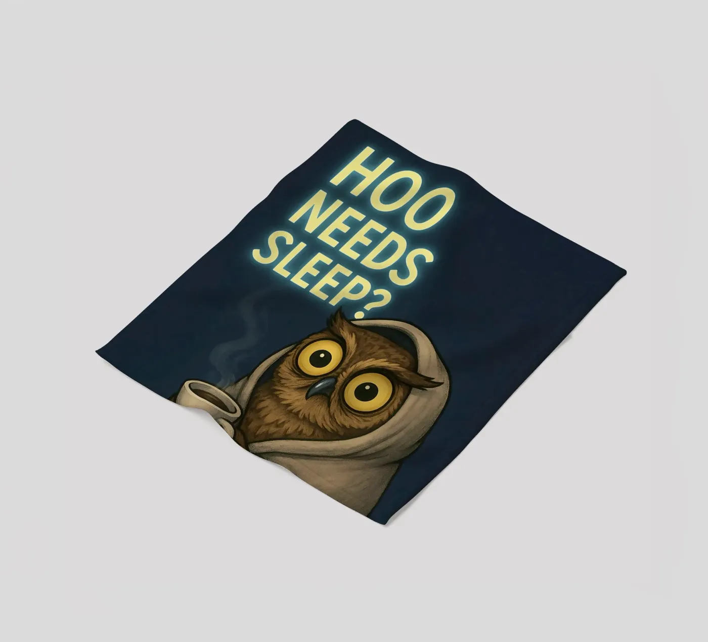 Lustige Eule Meme Fleecedecke von Funny Humor Art