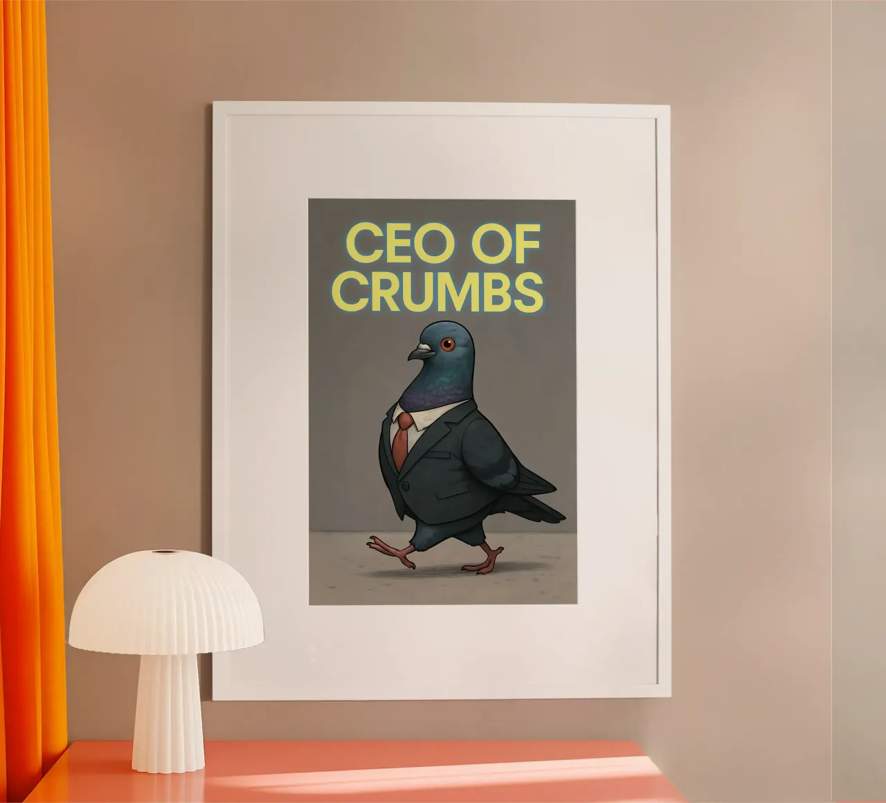Funny Pigeon Meme poster by Funny Humor Art