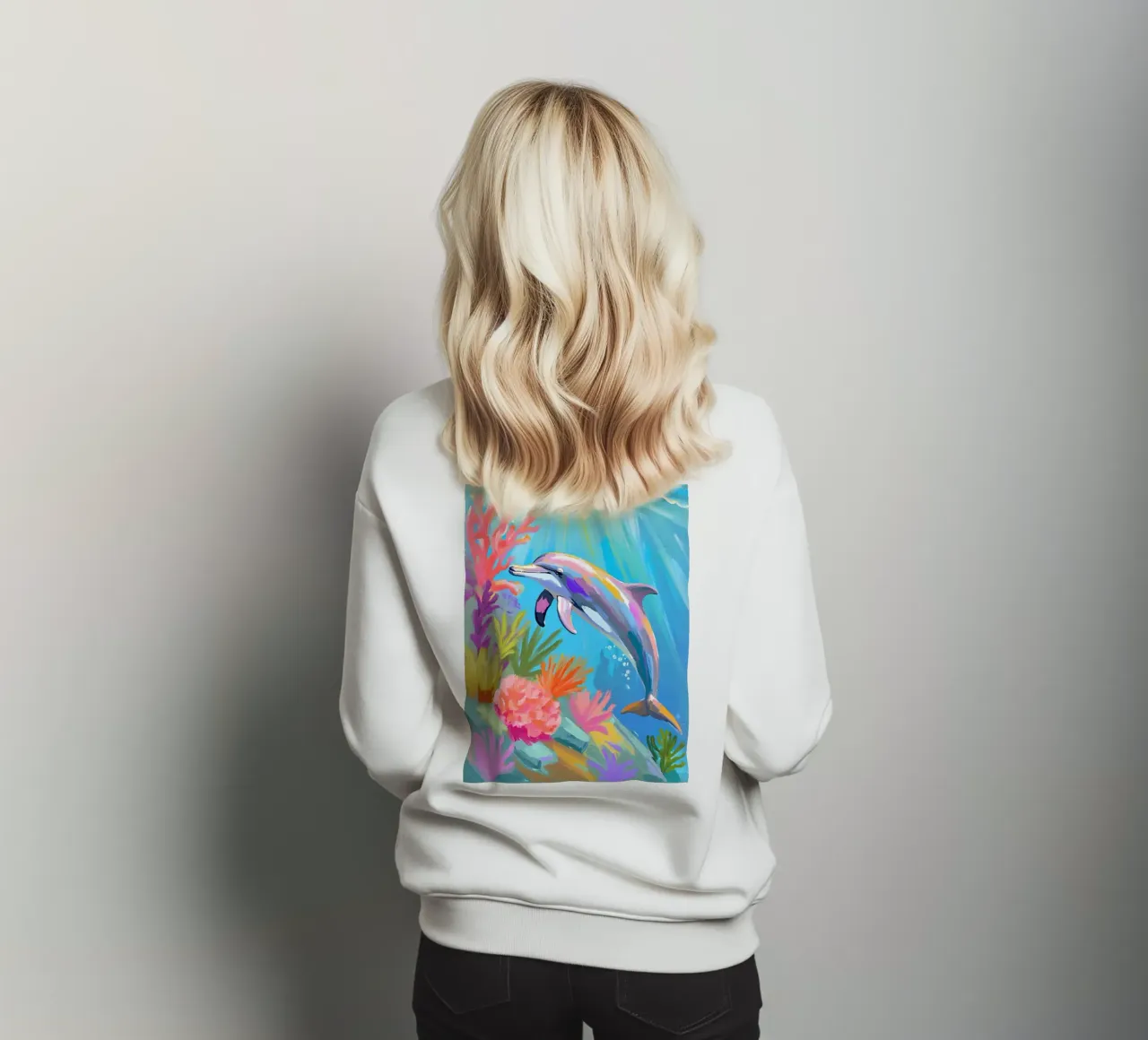 🪸🐬 Tumbler Delphin | Tanz des Delphins Sweatshirt von Trinkets NL Design Studio