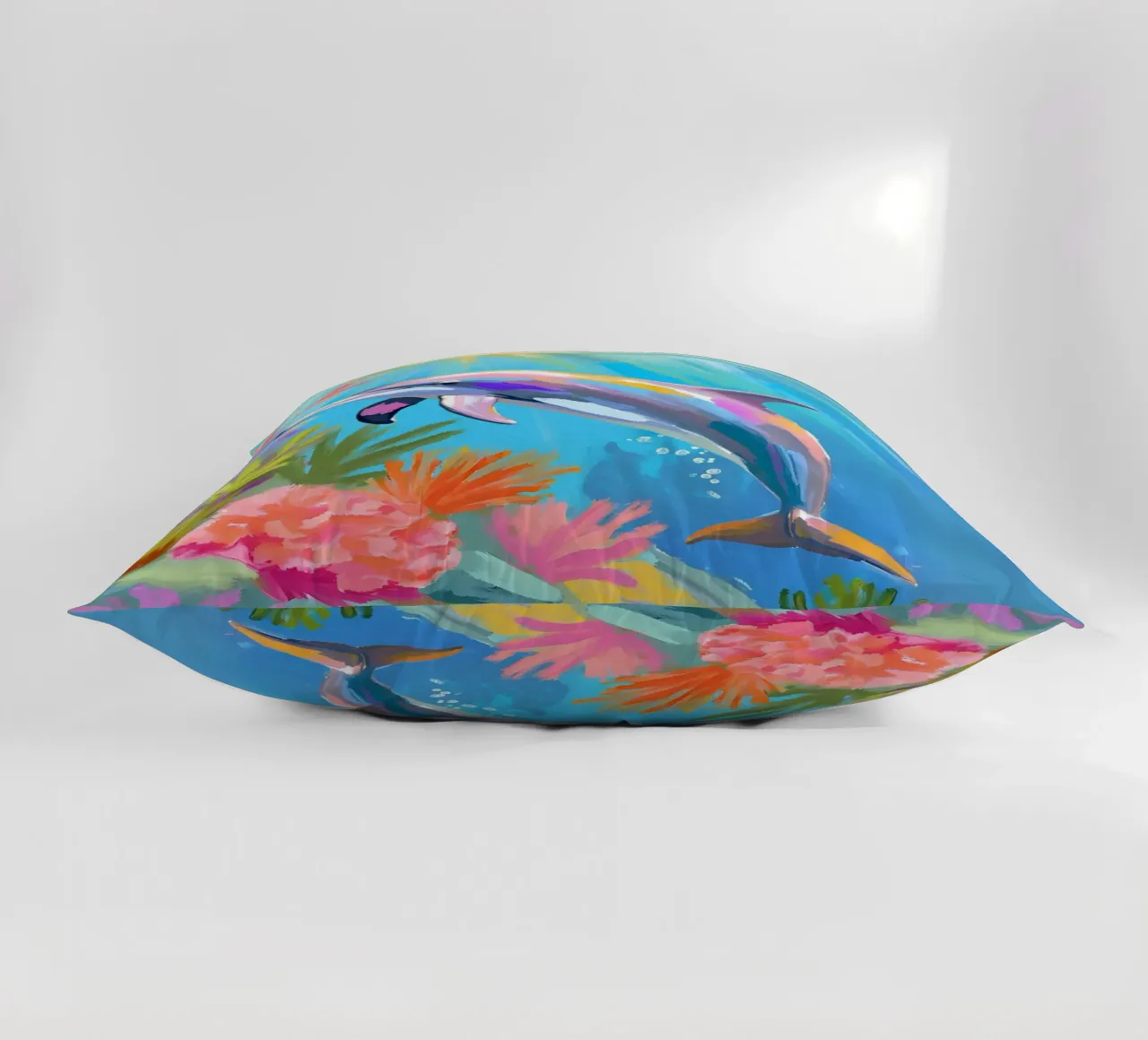 Delfino tursiope | Danza dei delfini cuscino da Trinkets NL Design Studio