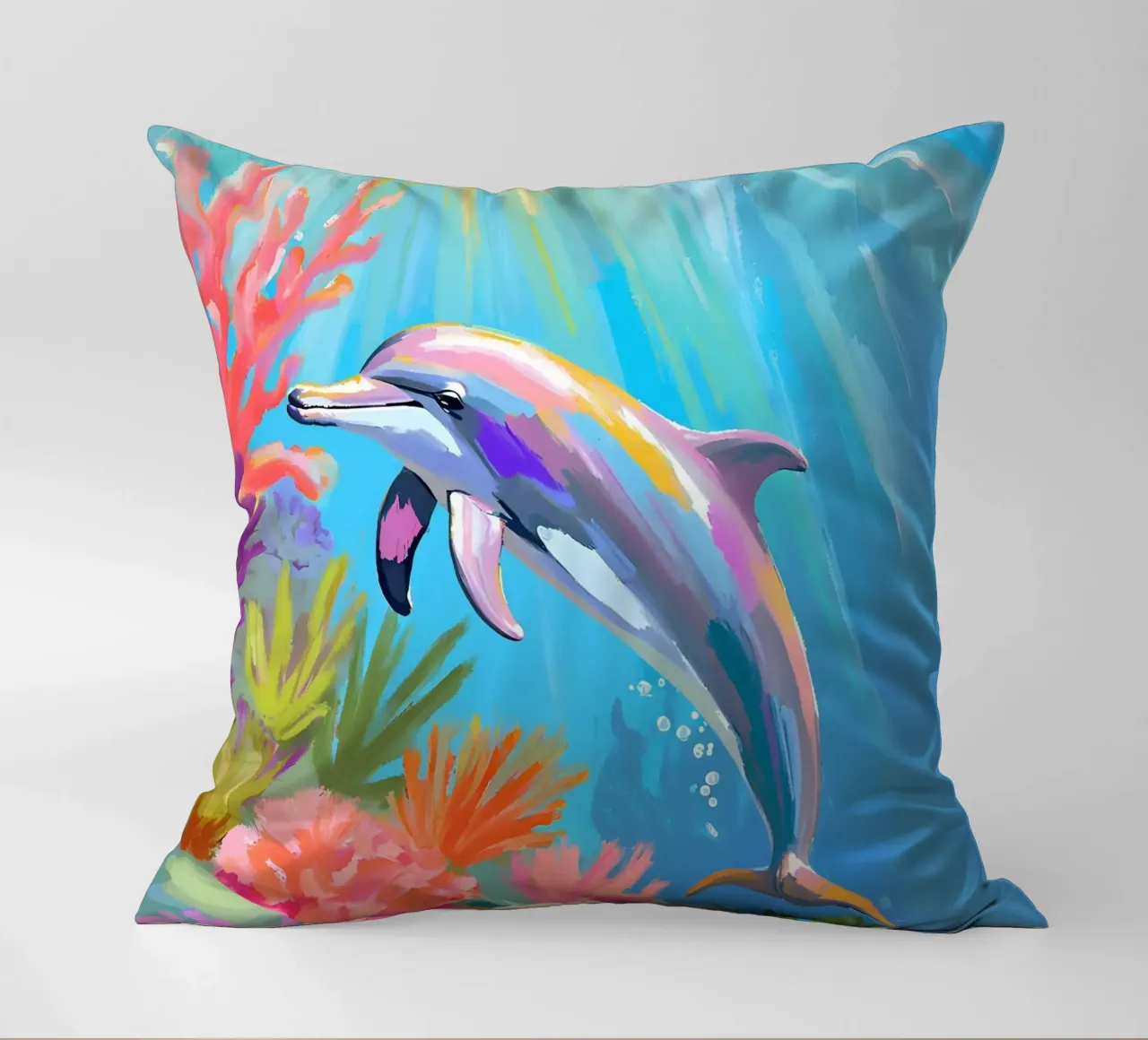 Delfino tursiope | Danza dei delfini cuscino da Trinkets NL Design Studio