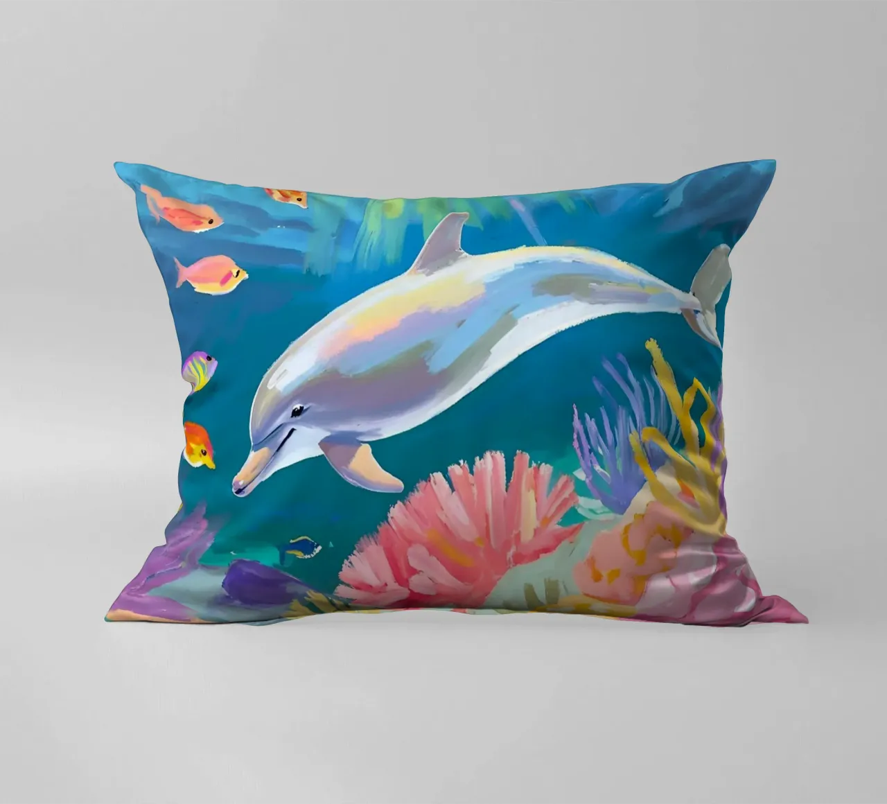 Delfino tursiope | Danza dei delfini cuscino da Trinkets NL Design Studio