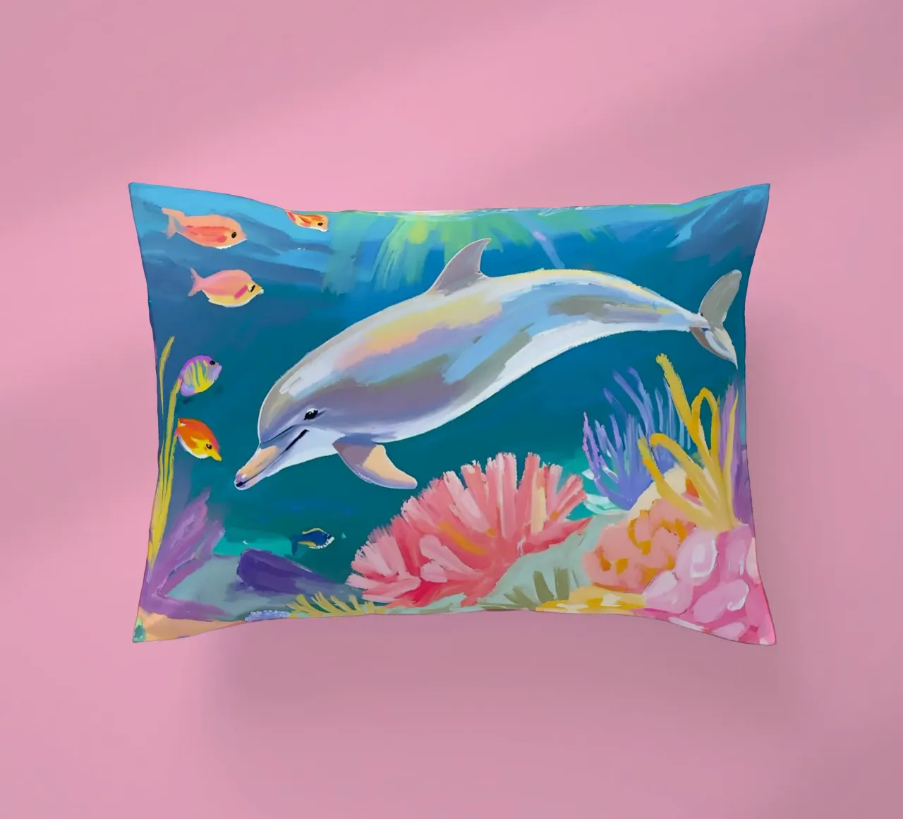 Delfino tursiope | Danza dei delfini cuscino da Trinkets NL Design Studio