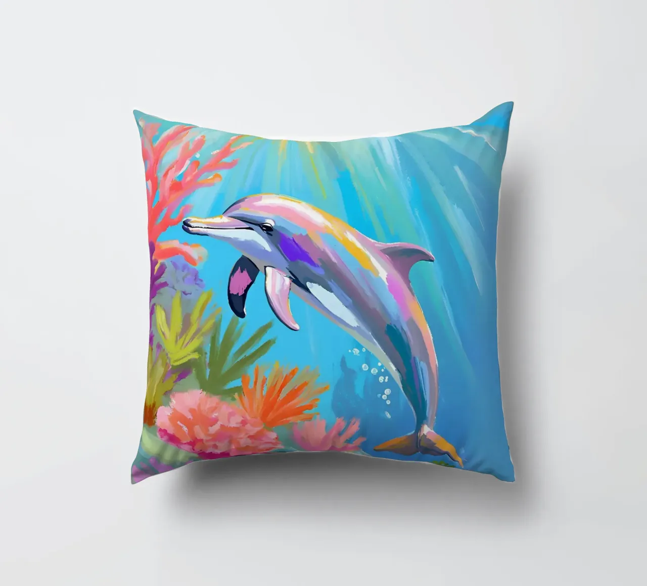 Delfino tursiope | Danza dei delfini cuscino da Trinkets NL Design Studio