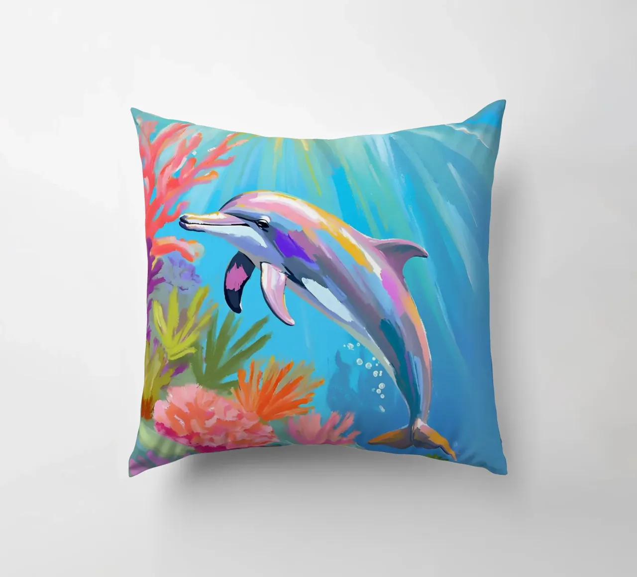 Delfino tursiope | Danza dei delfini cuscino da Trinkets NL Design Studio