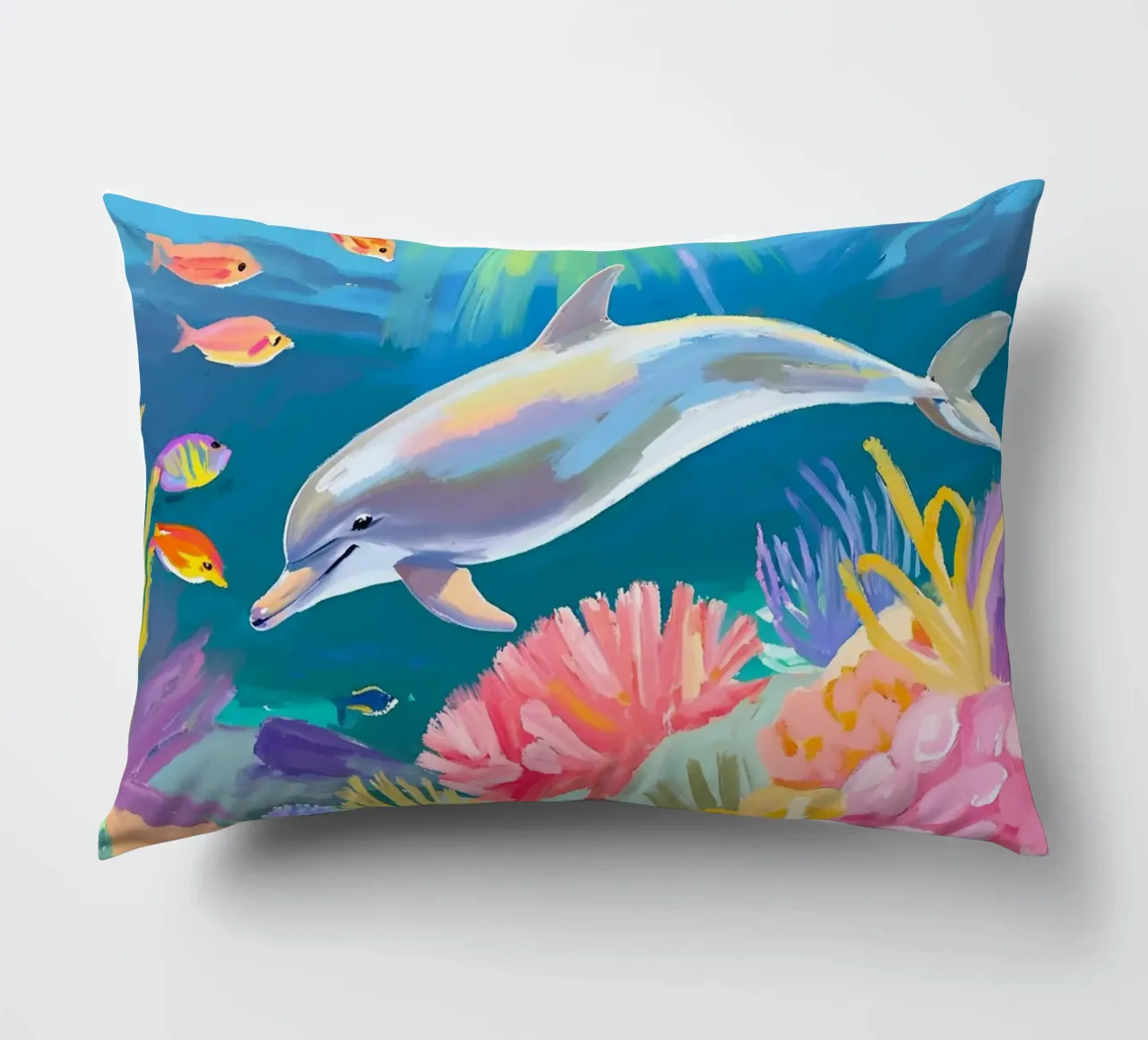 Delfino tursiope | Danza dei delfini cuscino da Trinkets NL Design Studio