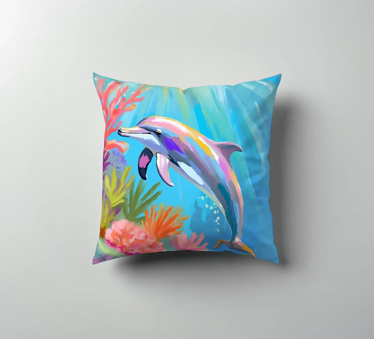 Delfino tursiope | Danza dei delfini cuscino da Trinkets NL Design Studio