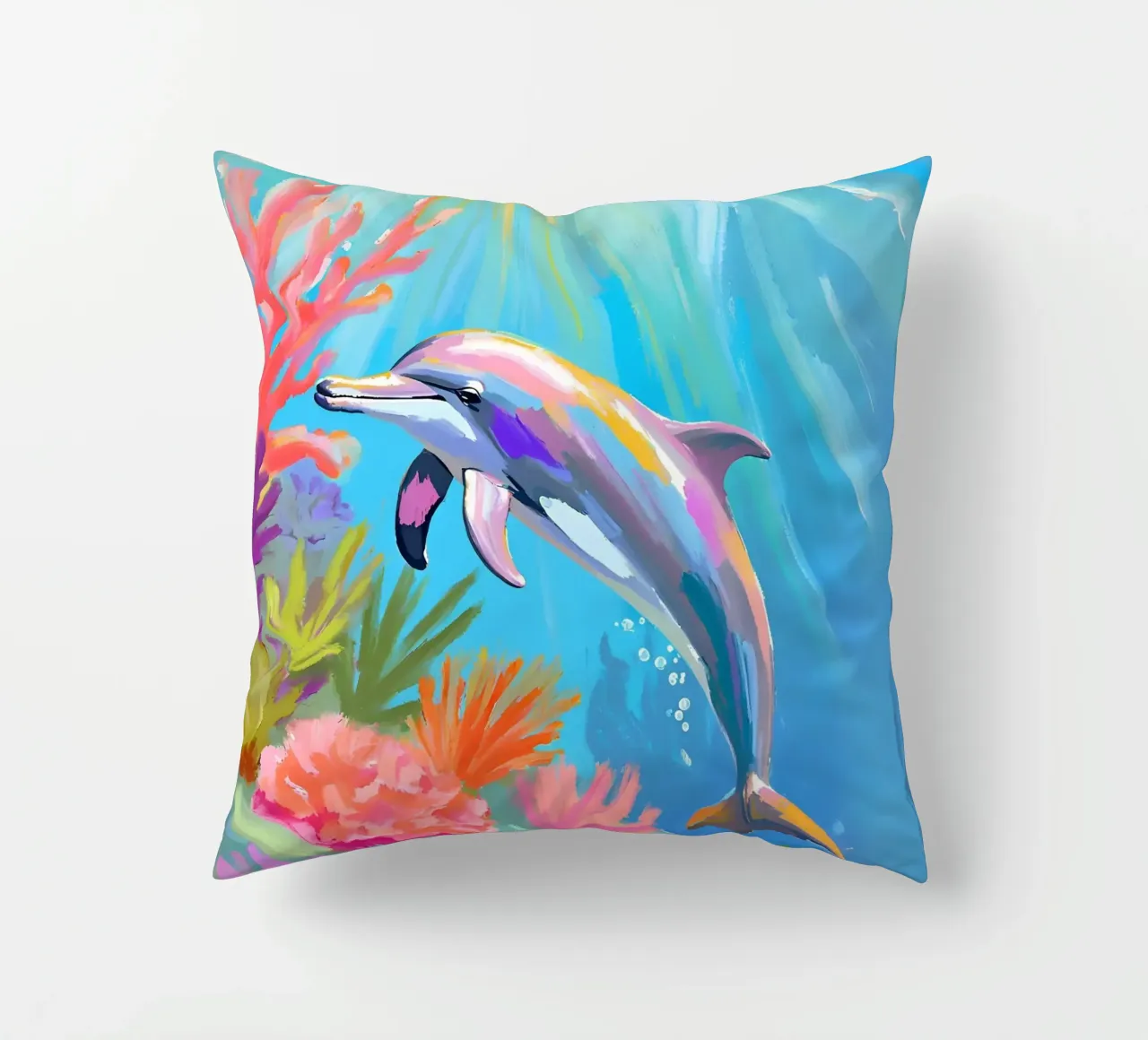 Delfino tursiope | Danza dei delfini cuscino da Trinkets NL Design Studio
