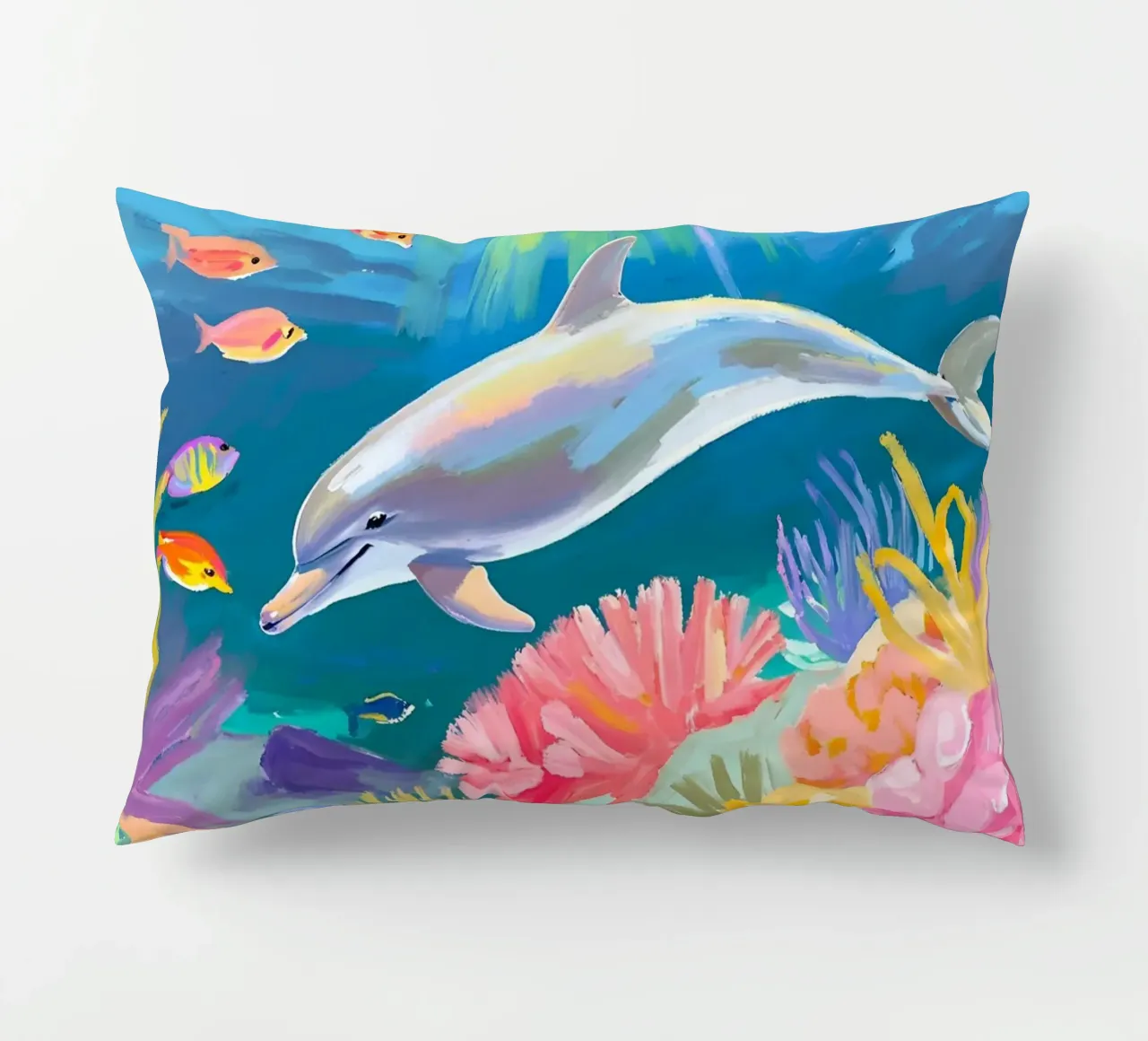 Delfino tursiope | Danza dei delfini cuscino da Trinkets NL Design Studio