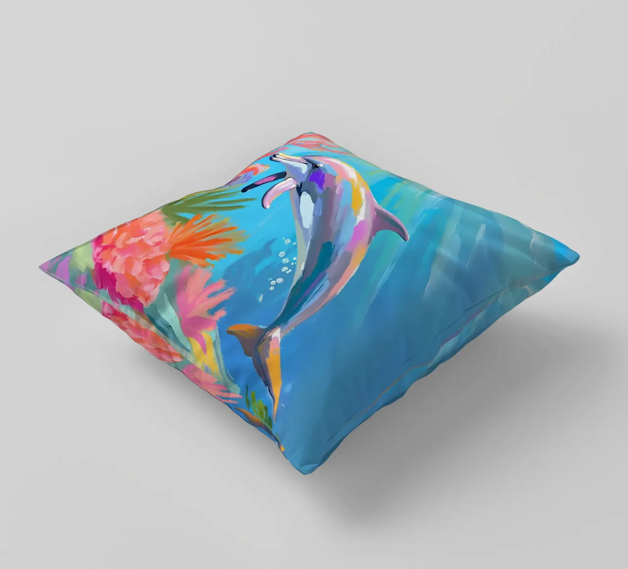 Delfino tursiope | Danza dei delfini cuscino da Trinkets NL Design Studio