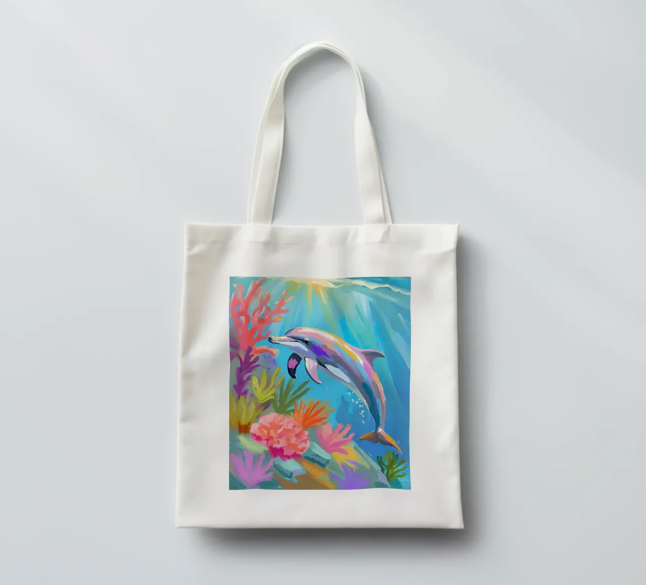 🪸🐬 Tumbler Dolphin | Dance of the Dolphin tote bag by Trinkets NL Design Studio