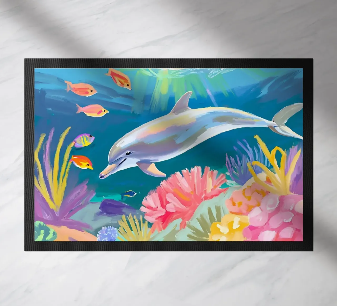 🪸🐬 Tumbler Delphin | Tanz des Delphins Fußmatte von Trinkets NL Design Studio