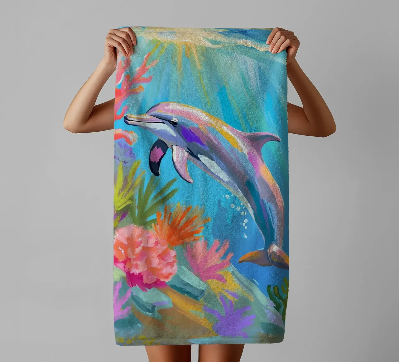 🪸🐬 Tumbler Delphin | Tanz des Delphins Handtuch von Trinkets NL Design Studio