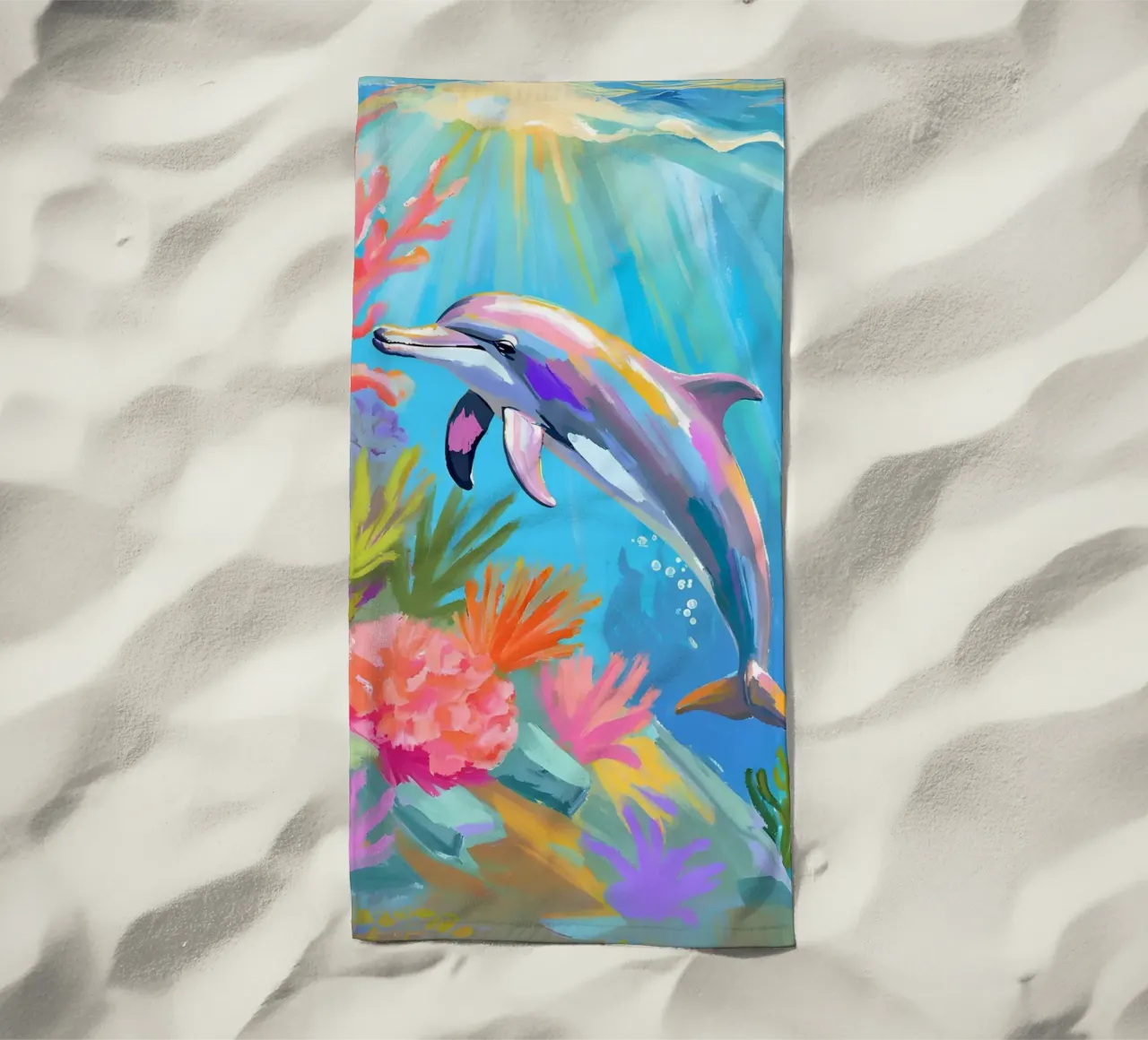 🪸🐬 Tumbler Delphin | Tanz des Delphins Strandtuch von Trinkets NL Design Studio