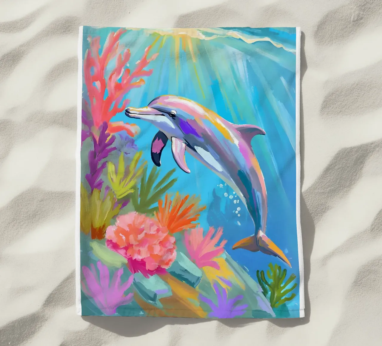 🪸🐬 Tumbler Delphin | Tanz des Delphins Strandtuch von Trinkets NL Design Studio