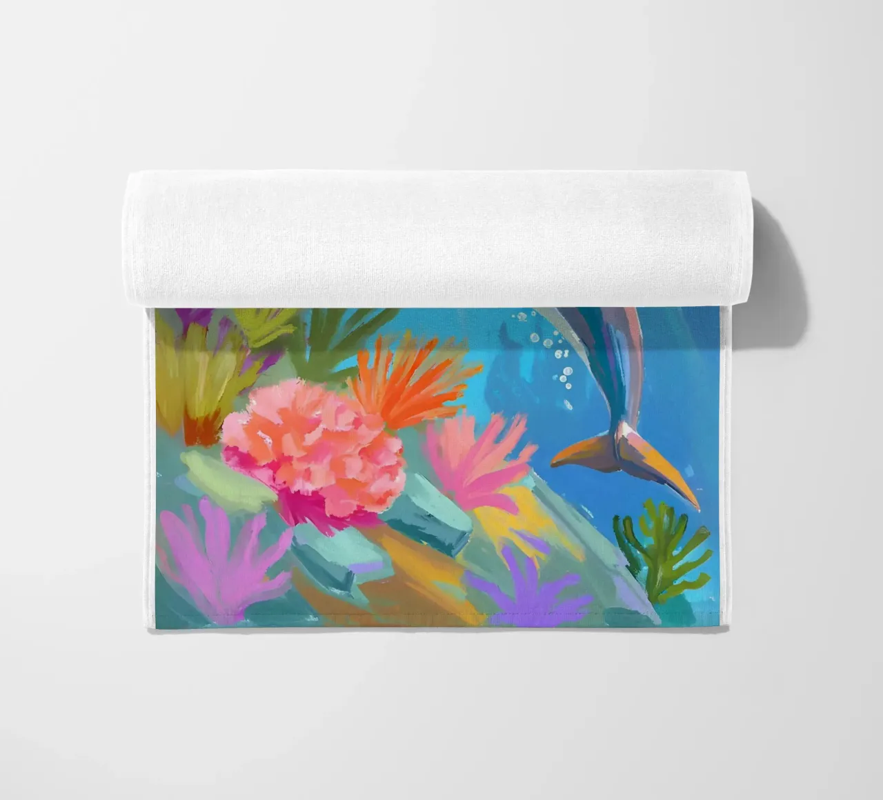 🪸🐬 Tumbler Delphin | Tanz des Delphins Strandtuch von Trinkets NL Design Studio