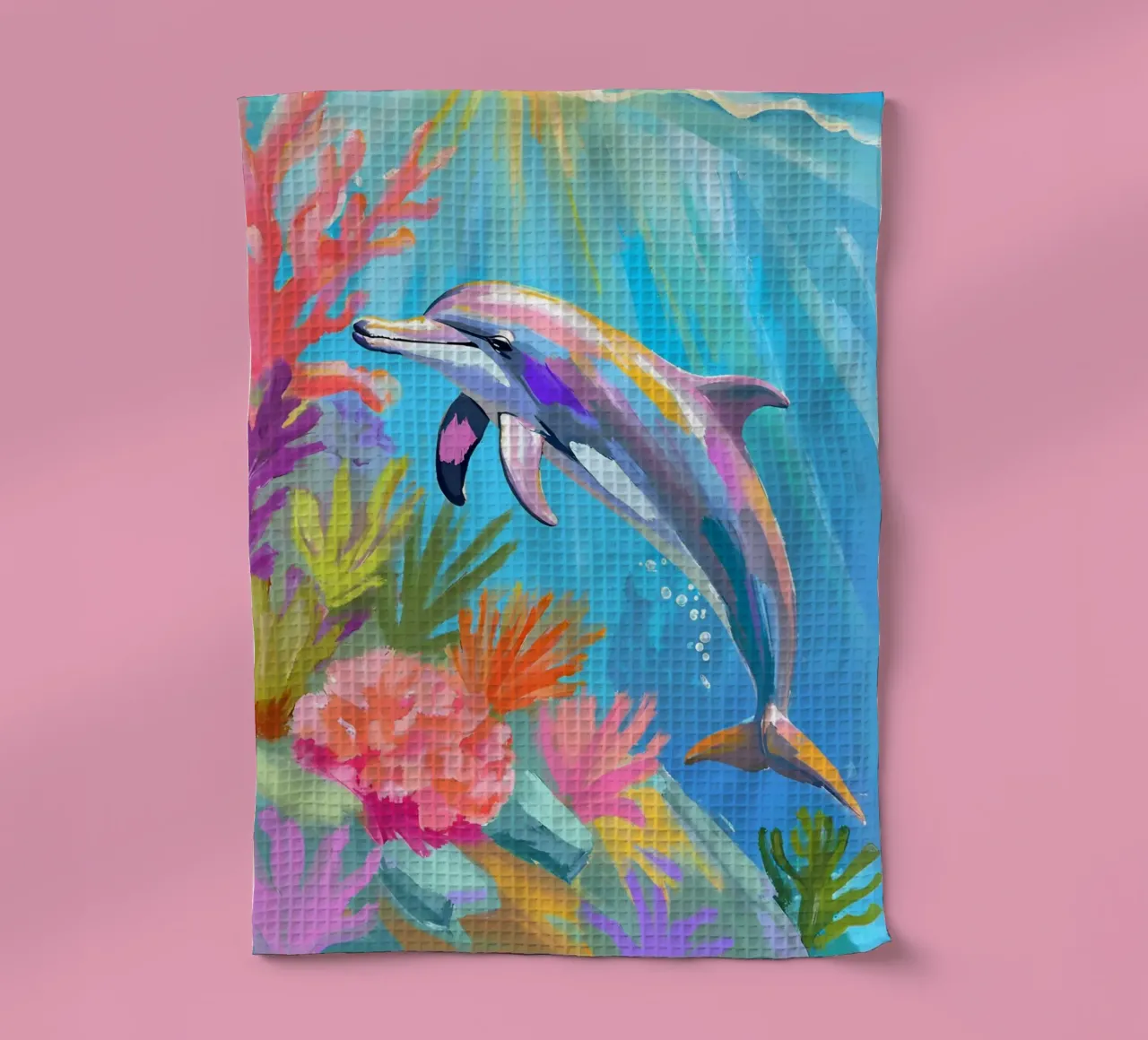 🪸🐬 Tumbler Delphin | Tanz des Delphins Geschirrtuch von Trinkets NL Design Studio