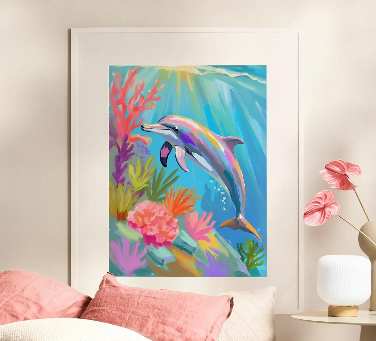 🪸🐬 Tumbler Delphin | Tanz des Delphins Hahnemühle von Trinkets NL Design Studio