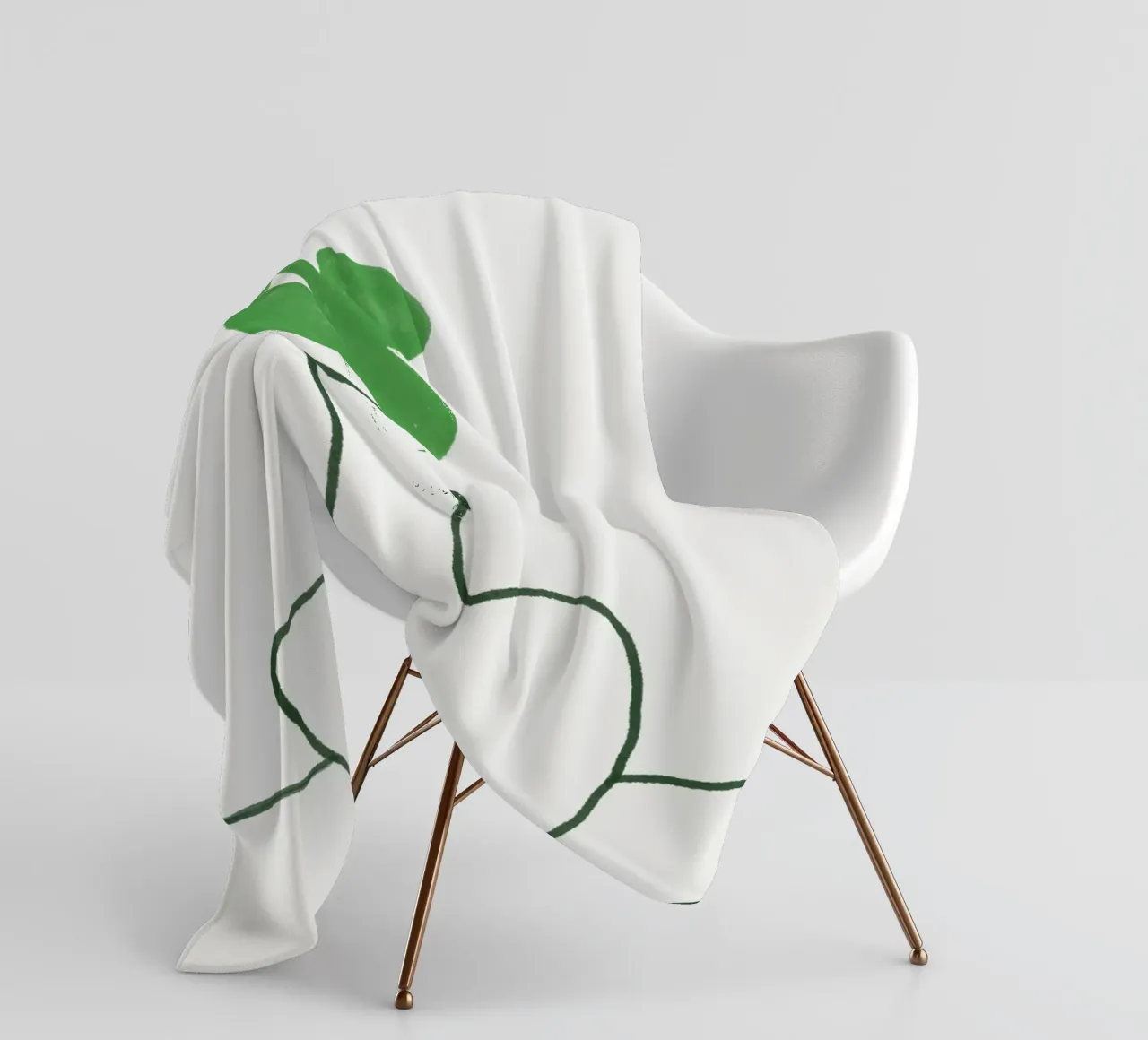 Clover on the table fleece blanket by Little Dean