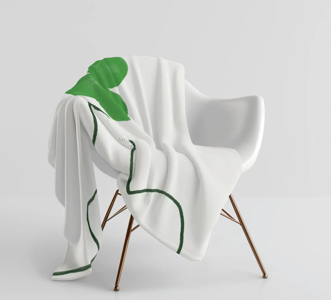 Clover on the table fleece blanket by Little Dean