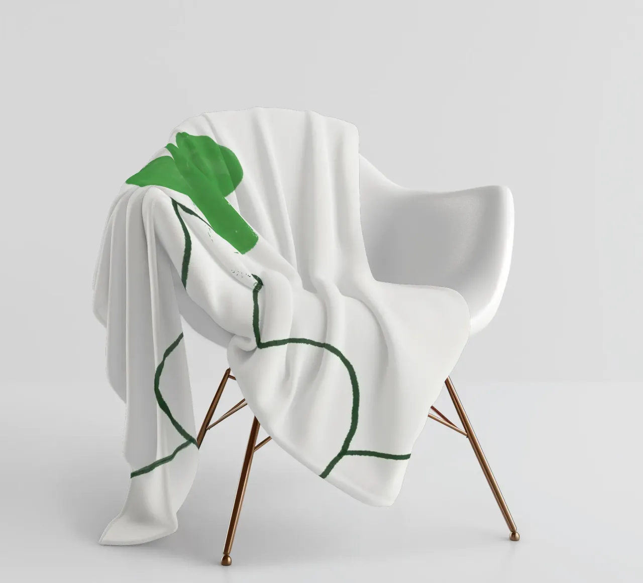 Clover on the table fleece blanket by Little Dean