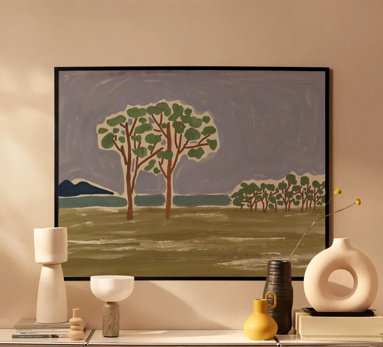 Purple sky poster by Little Dean