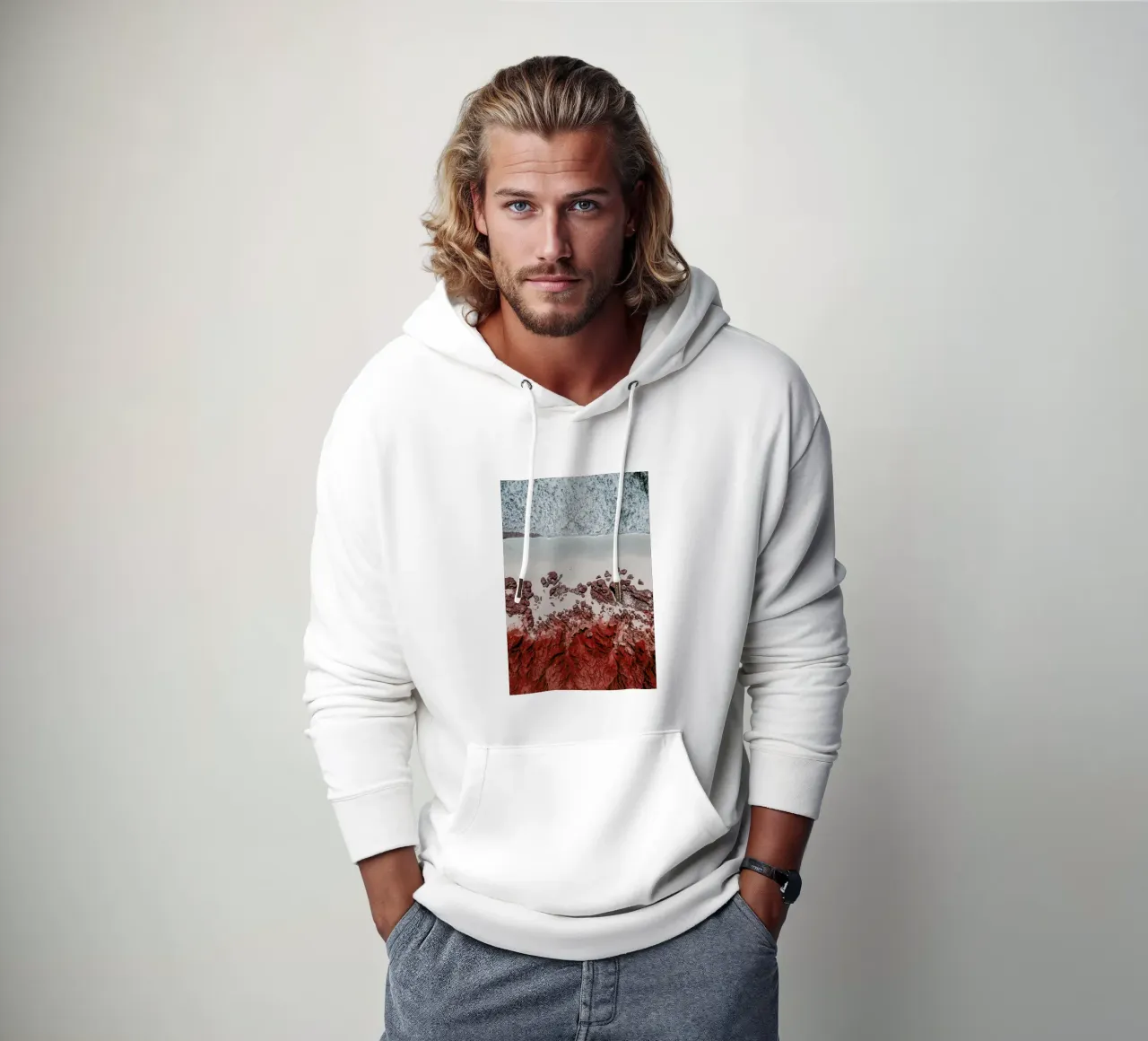 Gradient felpa con cappuccio da METROPOLIS