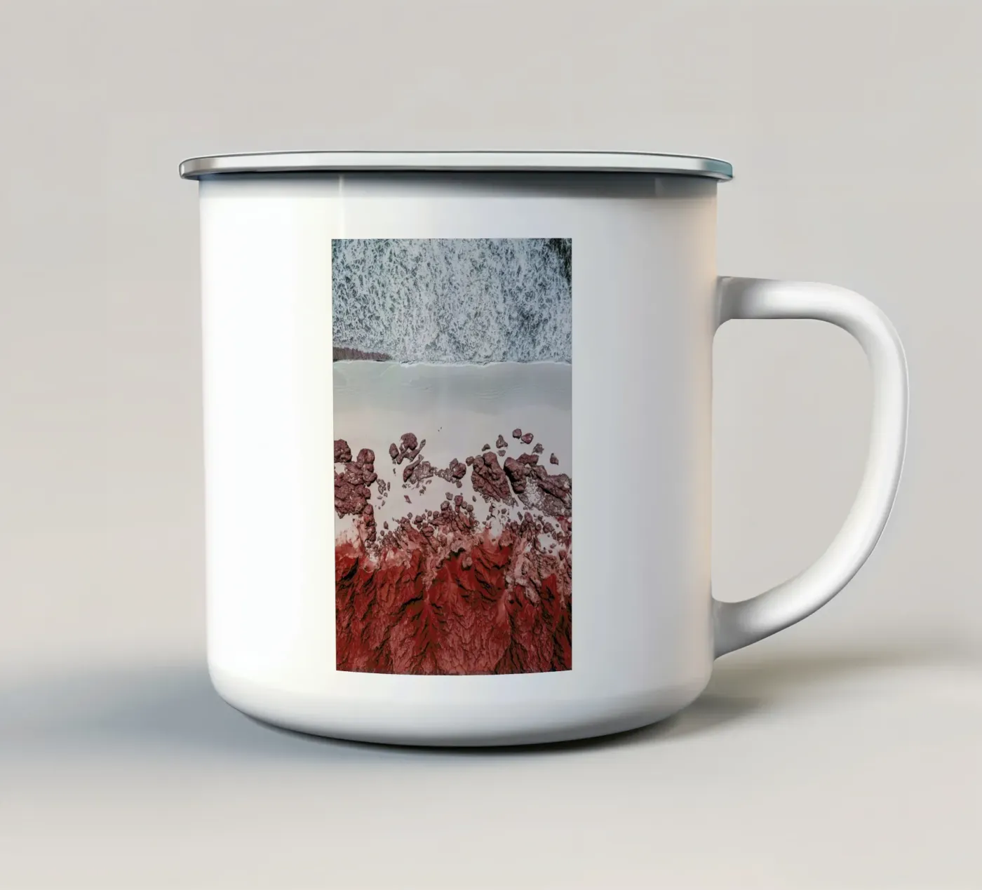 Gradient enamel mug by METROPOLIS
