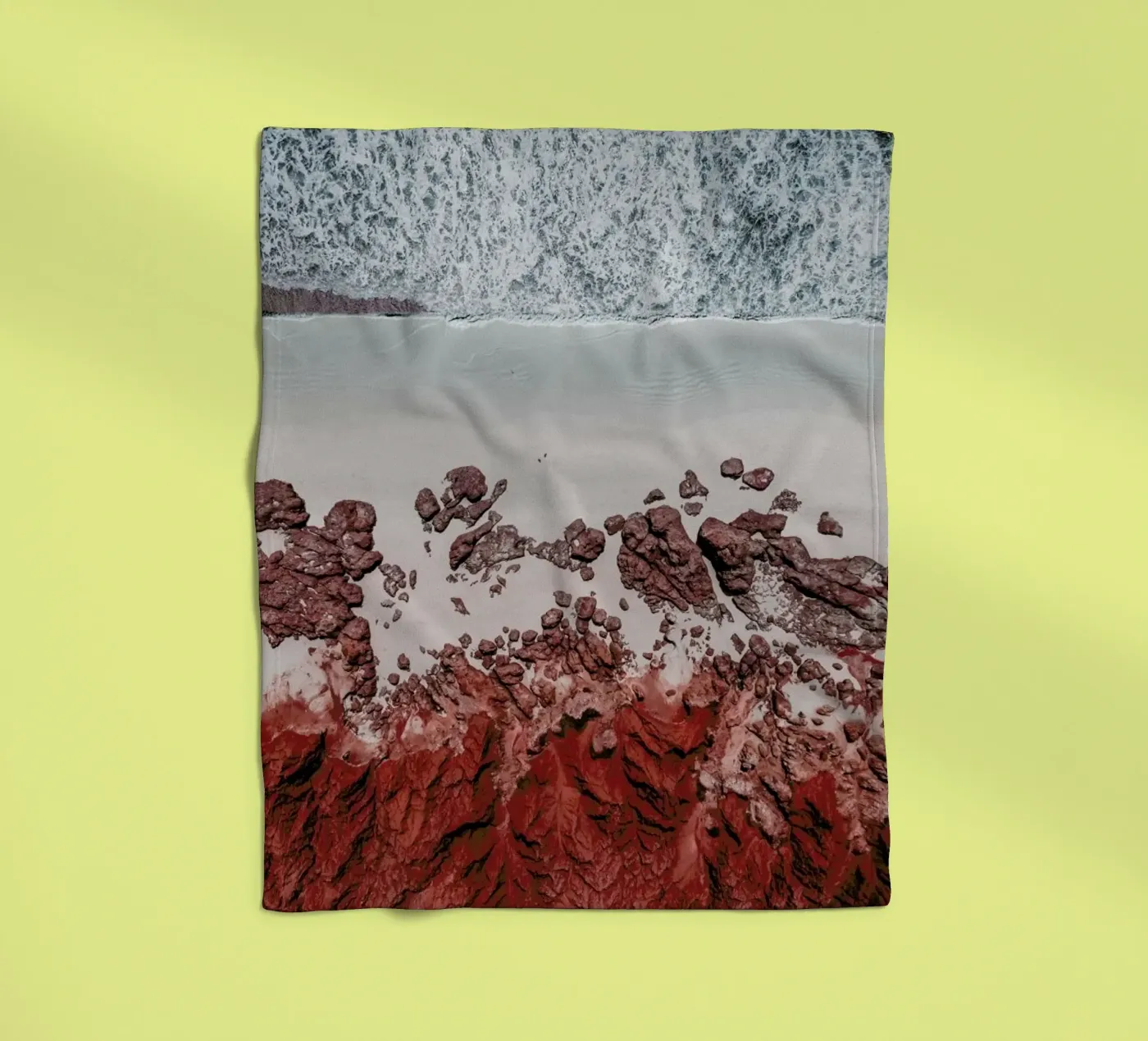 Gradient fleecedeken van METROPOLIS